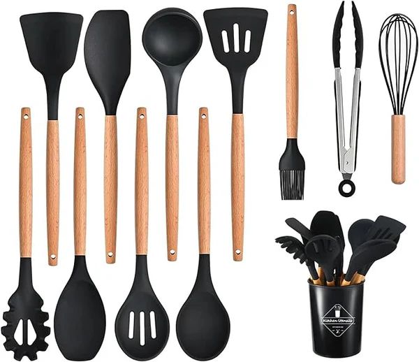 12-Piece Heat-Resistant Kitchen Utensils Set