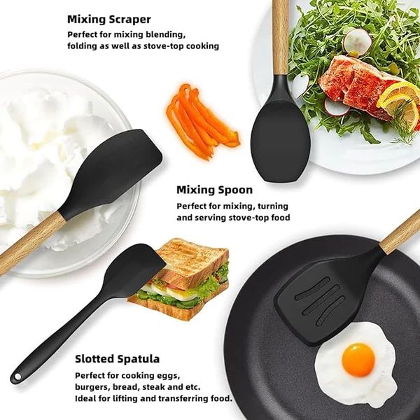 12-Piece Heat-Resistant Kitchen Utensils Set