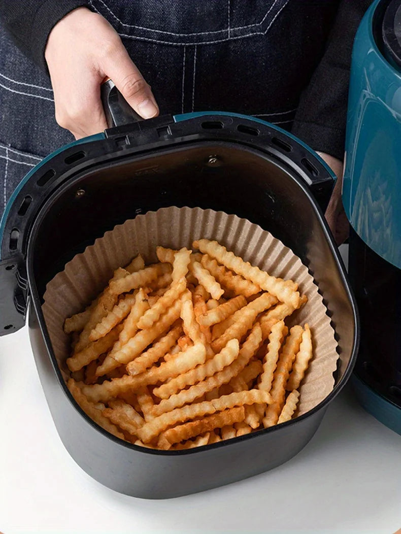 50-Pack Eco-Friendly Air Fryer Paper Liners