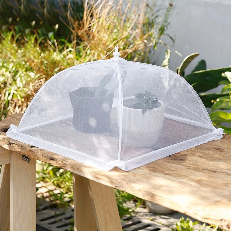 Foldable Food Mesh Cover - Washable Kitchen Table Tent (Protects Against Flies)