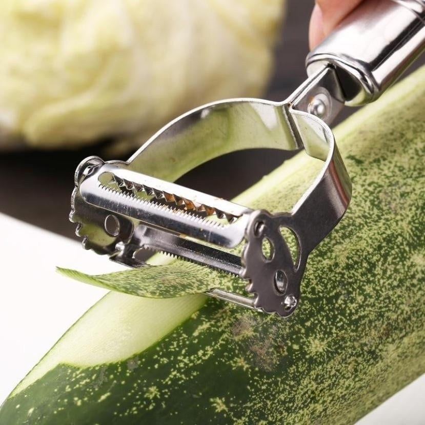 Stainless Steel Vegetable Slicer - Professional Potato & Cucumber Cutter for Kitchen