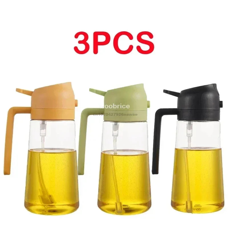 Leak-Proof Premium  2 in 1 & 3-in-1  Oil Spray Bottle
