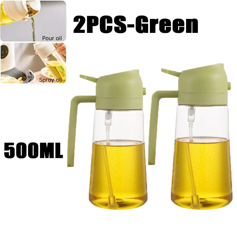 Premium Oil Spray Bottle - 200/300/500ml Leakproof Dispenser for BBQ & Cooking