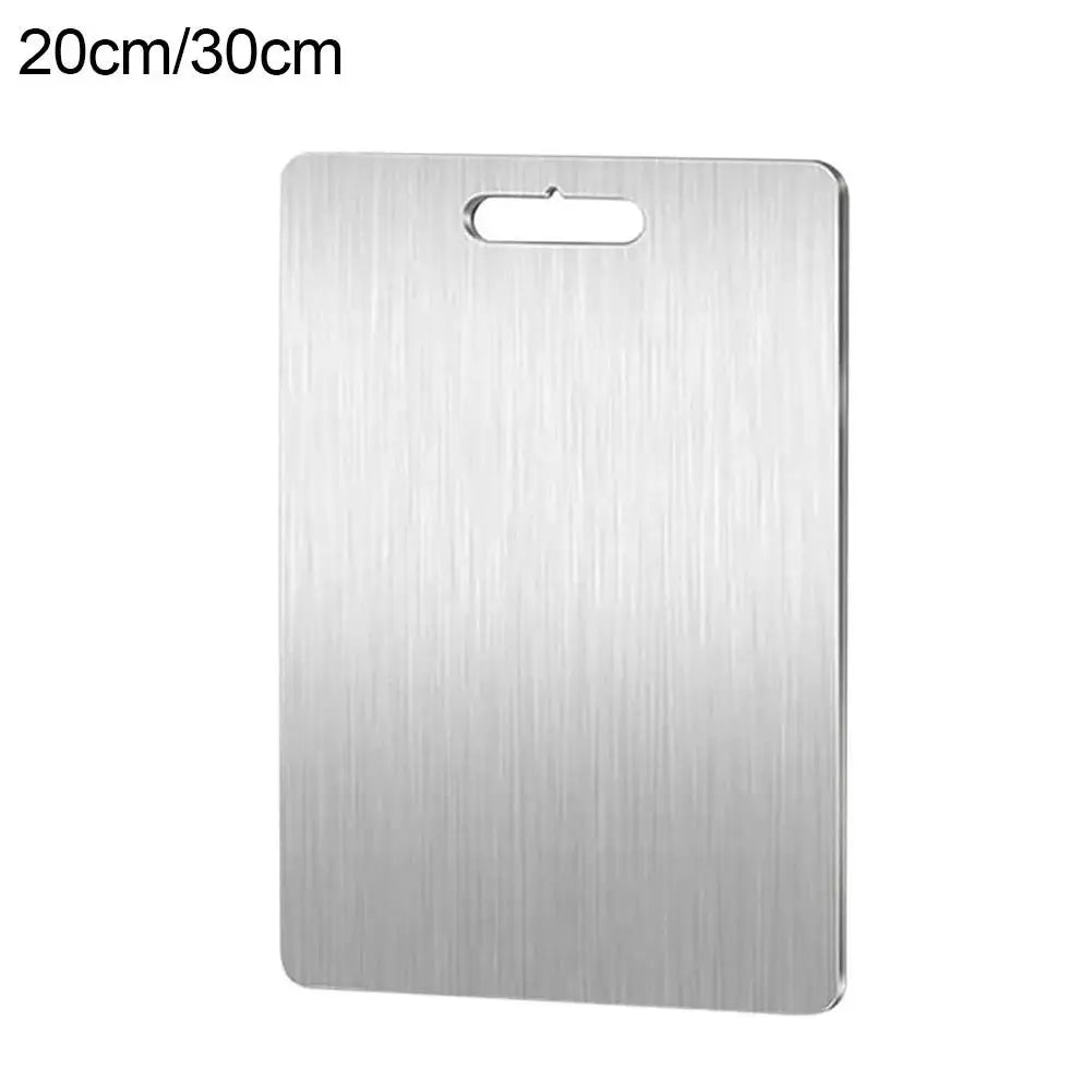 Premium 304 Stainless Steel Kitchen Cutting Board - Durable & Hygienic