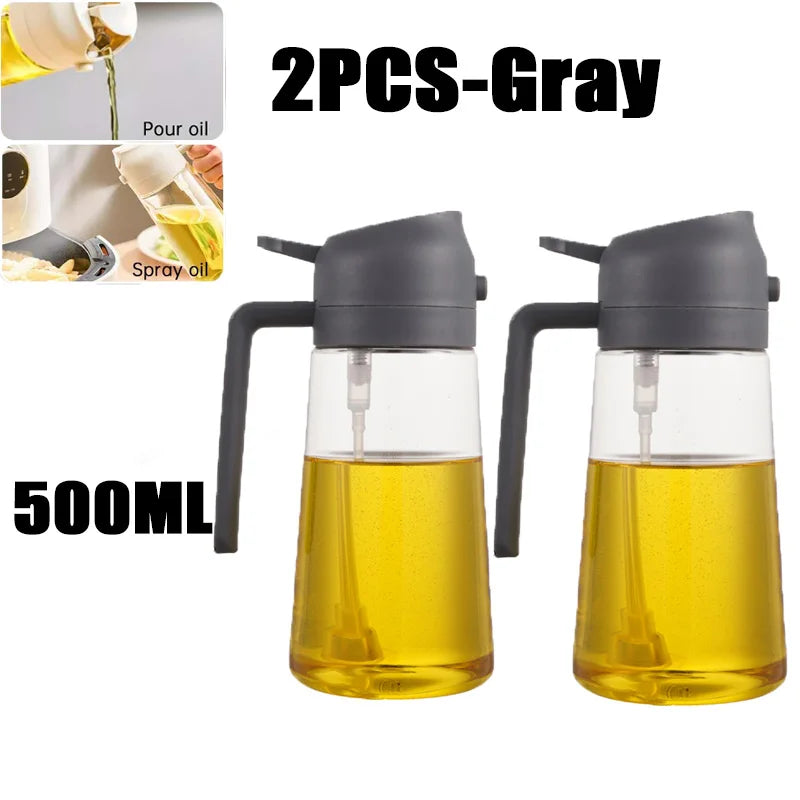 Premium Oil Spray Bottle - 200/300/500ml Leakproof Dispenser for BBQ & Cooking