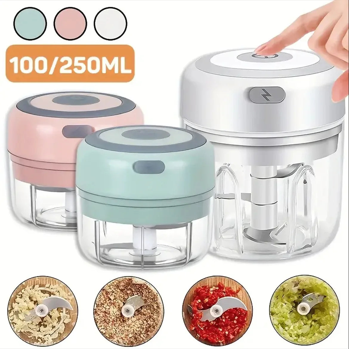 Wireless Smart Electric Garlic & Spice Chopper