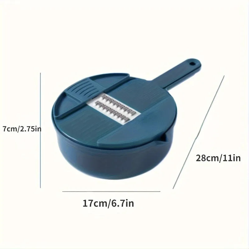 9-in-1 multifunctional vegetable chopper, carrot and potato manual shredding and slicing, kitchen tool