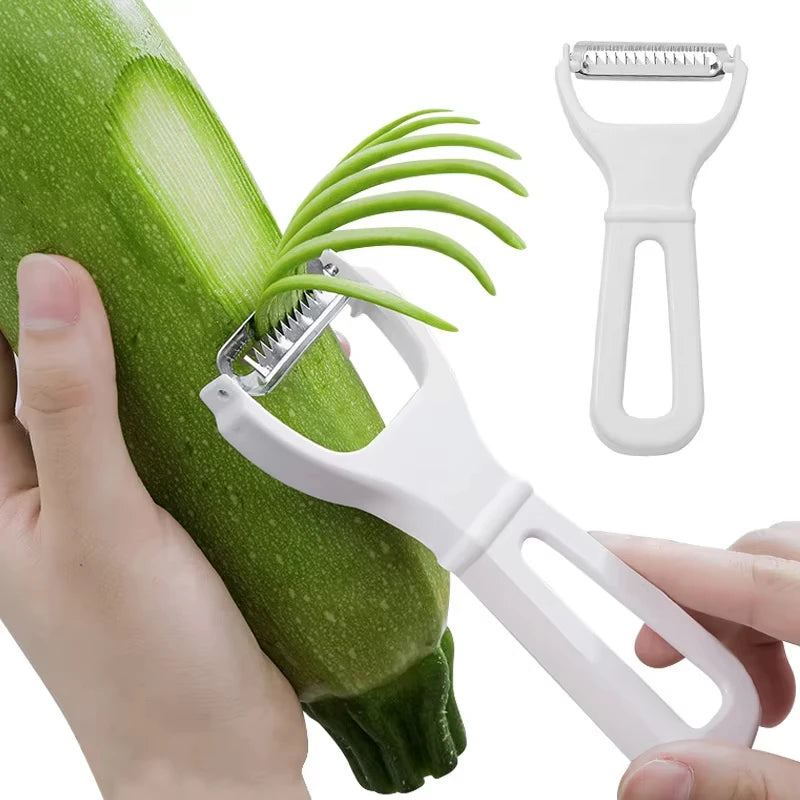 3-in-1 Manual Vegetable Grater & Julienne Peeler - Fast Kitchen Slicer