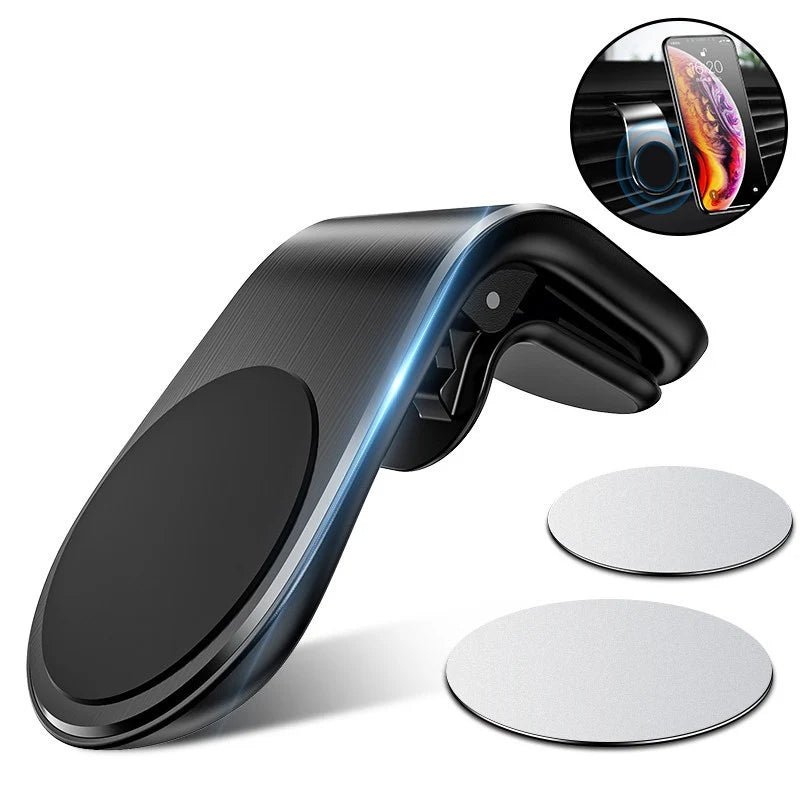 360° Rotating Magnetic Air Vent Car Phone Mount - Universal & Stable