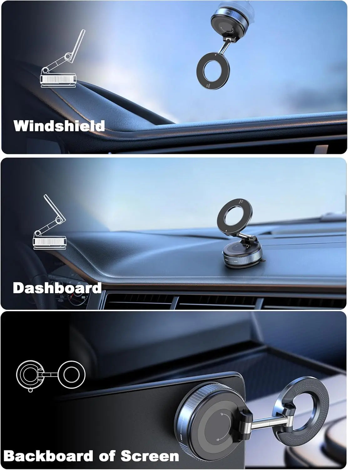 Premium 360° Car Dashboard Phone Holder