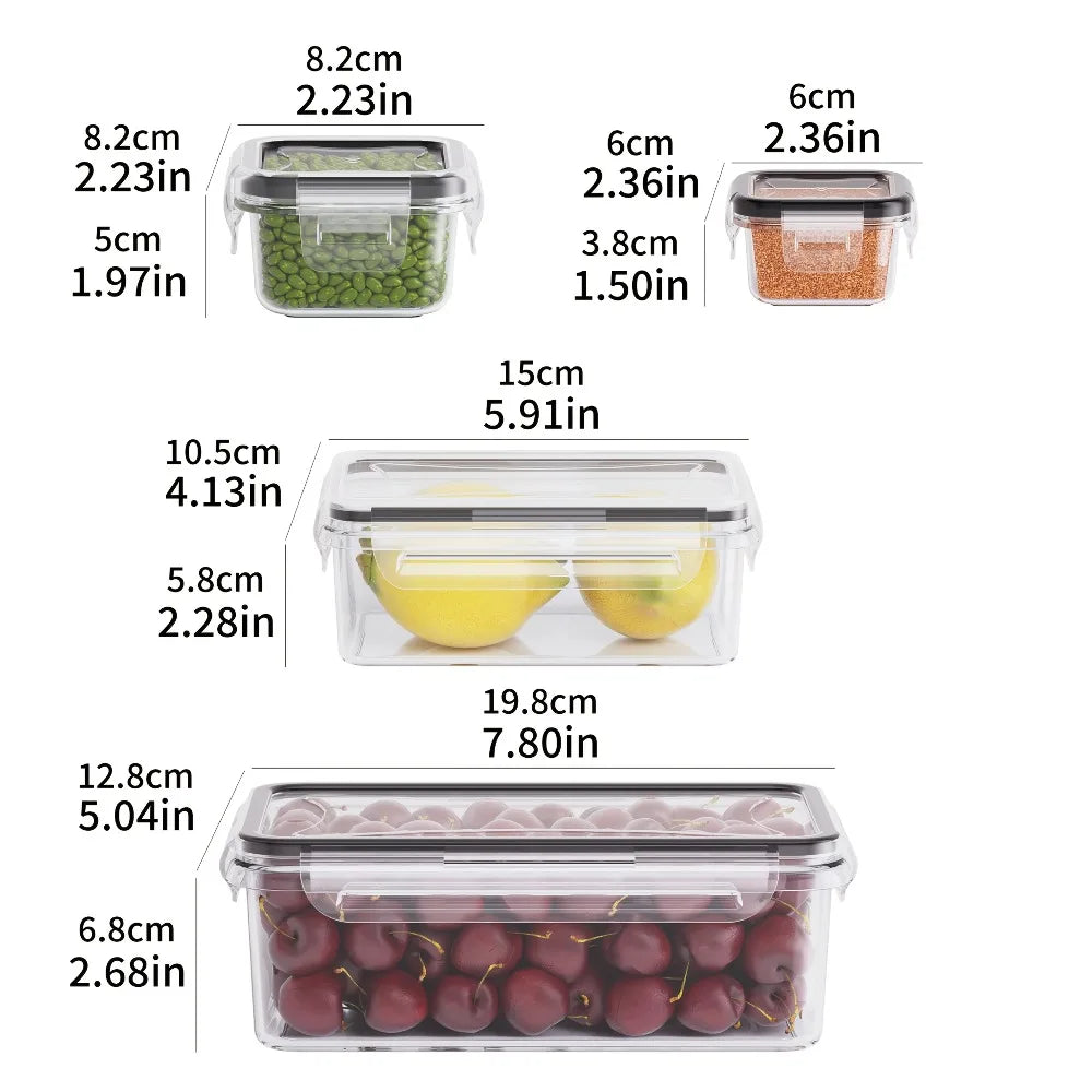 8-Piece Leak-Proof Airtight Food Storage Containers