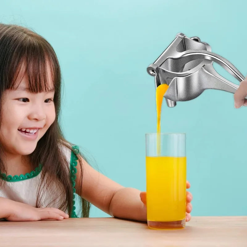 Heavy-Duty Manual Fruit Juicer - Detachable Portable Hand Press Squeezer