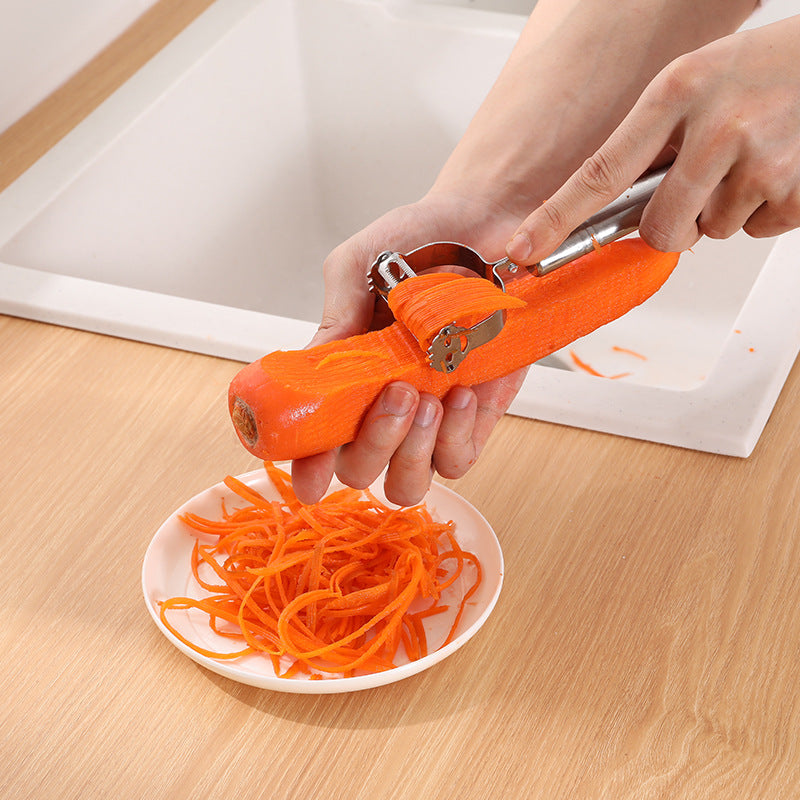 Stainless Steel Vegetable Slicer - Professional Potato & Cucumber Cutter for Kitchen
