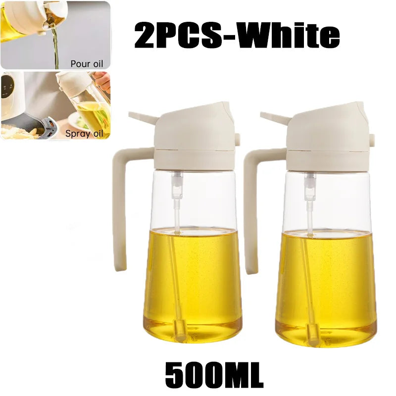 Premium Oil Spray Bottle - 200/300/500ml Leakproof Dispenser for BBQ & Cooking