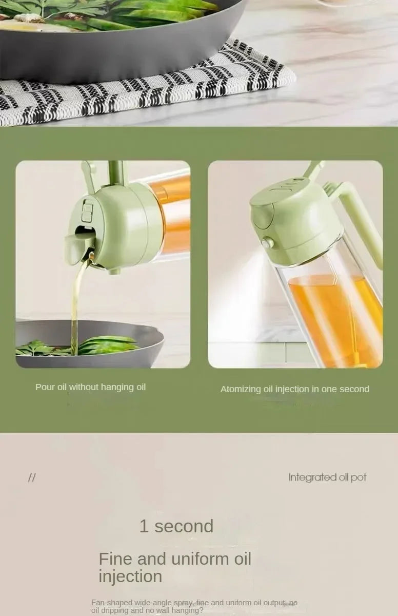 Leak-Proof Premium  2 in 1 & 3-in-1  Oil Spray Bottle