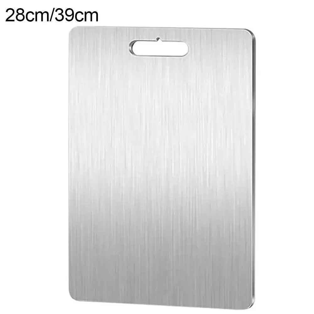 Premium 304 Stainless Steel Kitchen Cutting Board - Durable & Hygienic