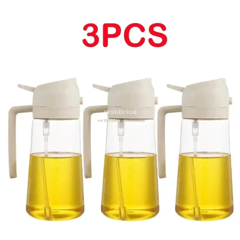 Leak-Proof Premium  2 in 1 & 3-in-1  Oil Spray Bottle