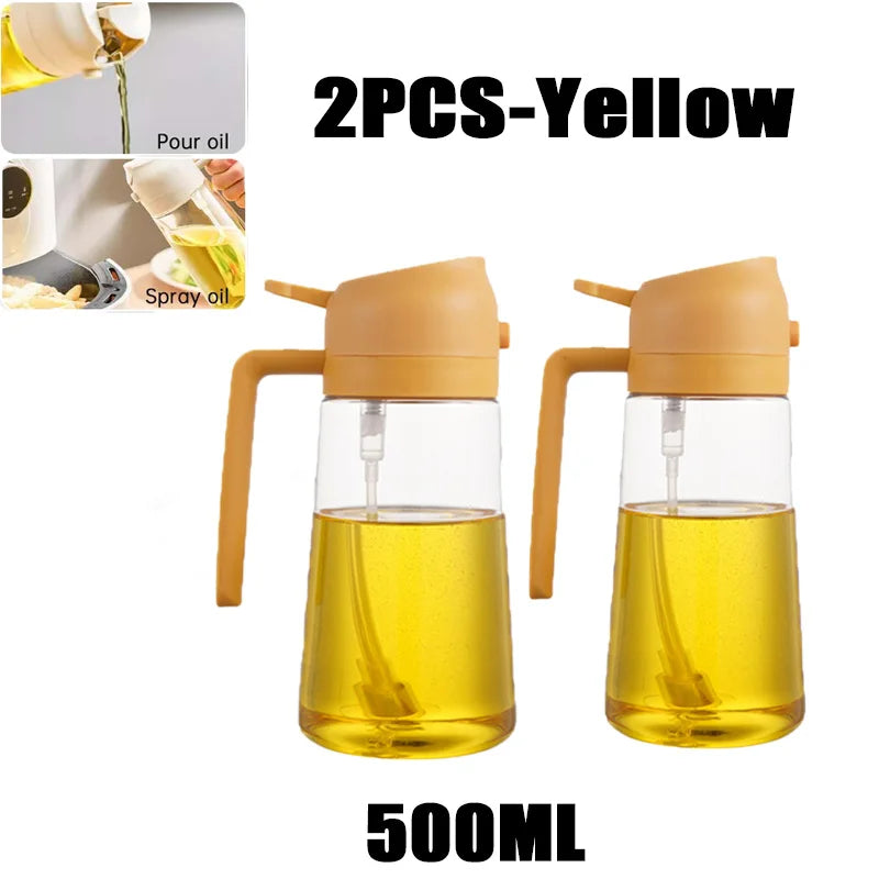 Premium Oil Spray Bottle - 200/300/500ml Leakproof Dispenser for BBQ & Cooking