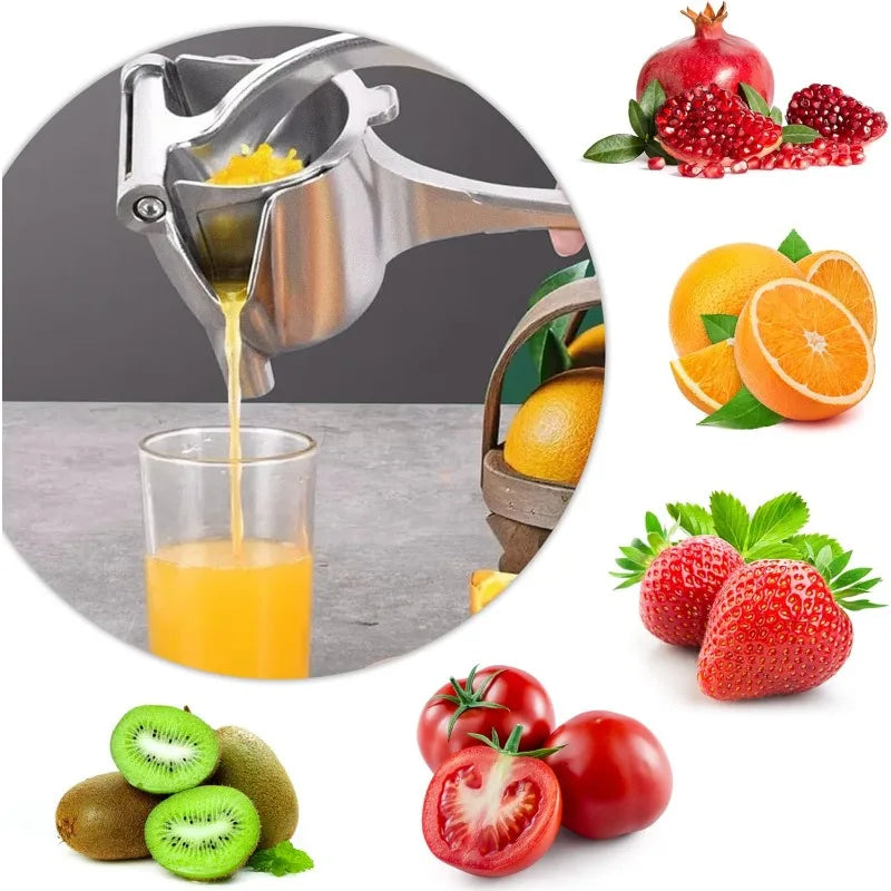 Heavy-Duty Manual Fruit Juicer - Detachable Portable Hand Press Squeezer
