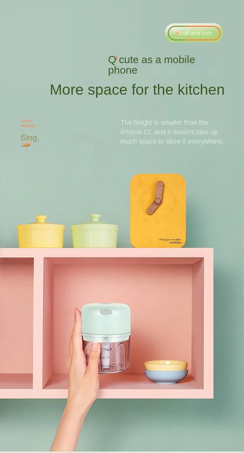 Wireless Smart Electric Garlic & Spice Chopper