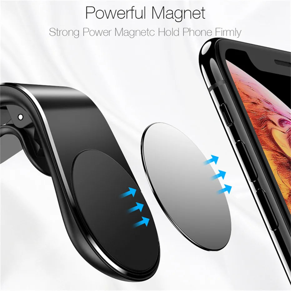 360° Rotating Magnetic Air Vent Car Phone Mount - Universal & Stable