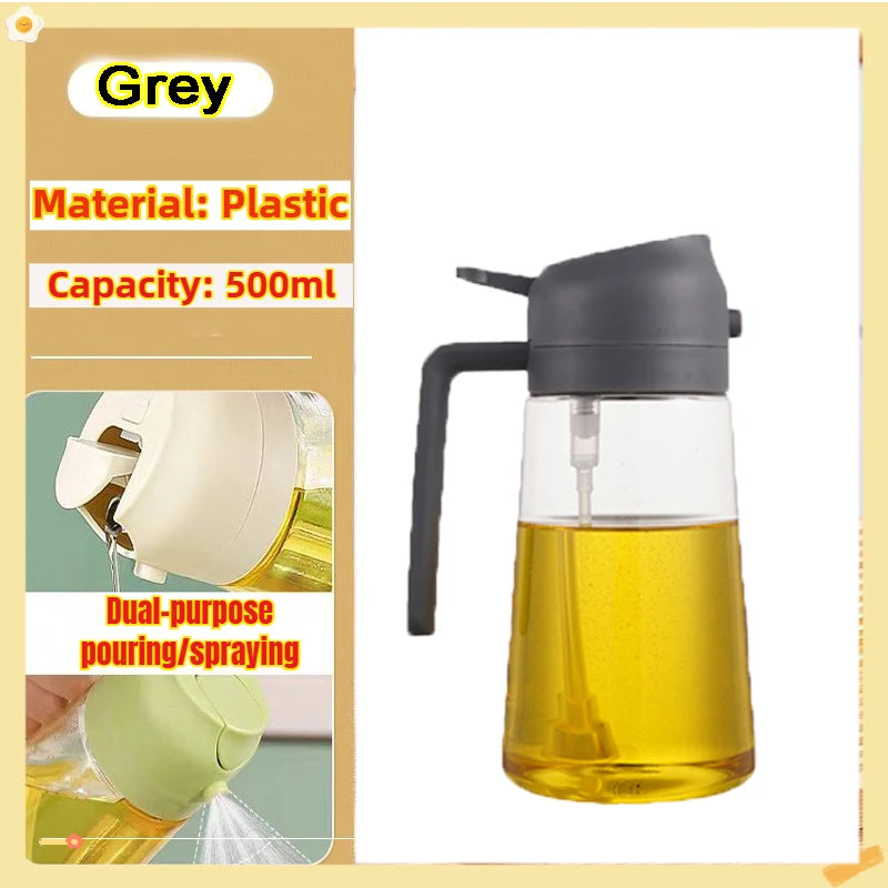 Premium Oil Spray Bottle - 200/300/500ml Leakproof Dispenser for BBQ & Cooking