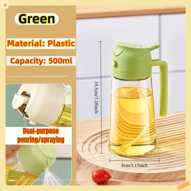 Premium Oil Spray Bottle - 200/300/500ml Leakproof Dispenser for BBQ & Cooking