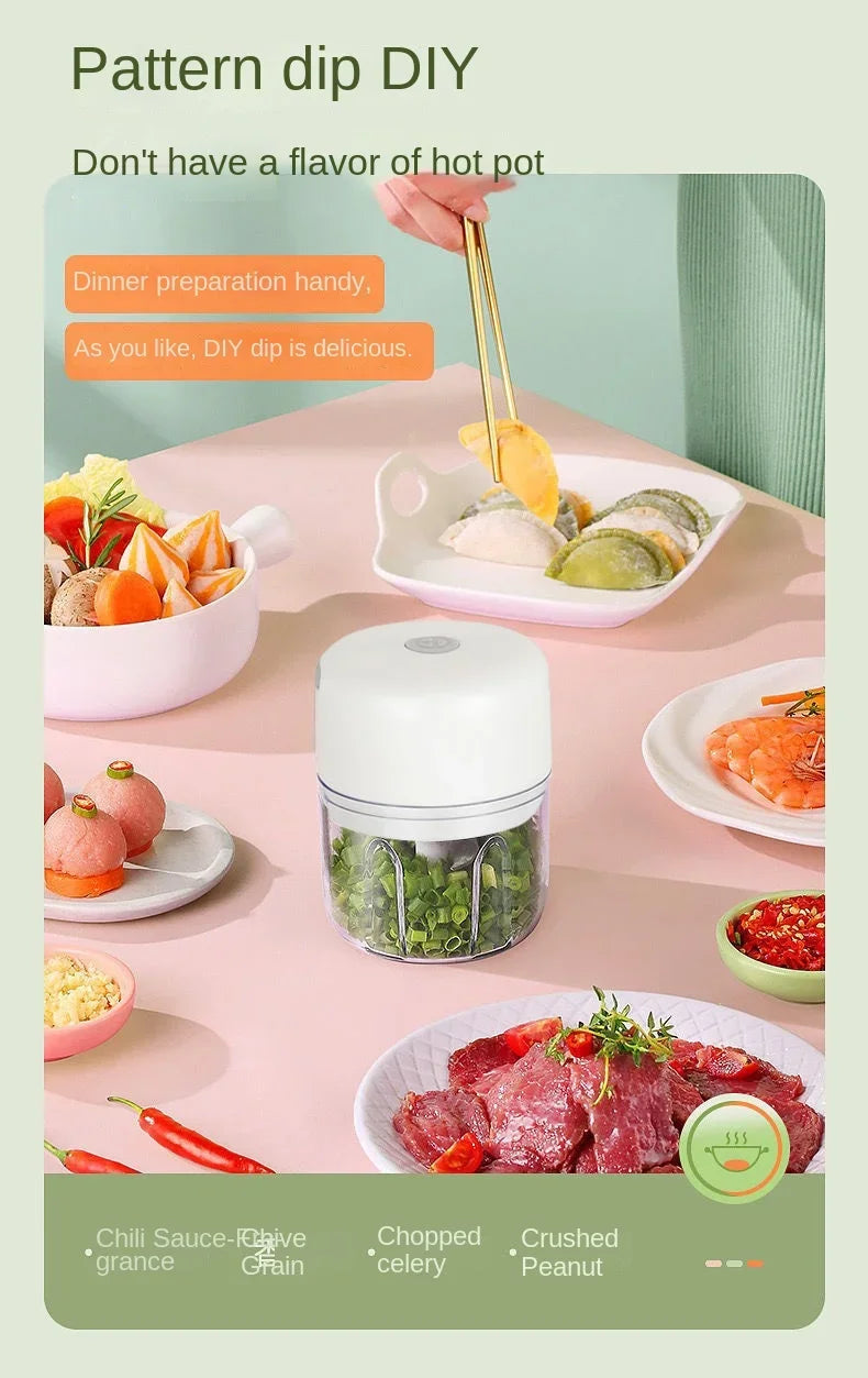 Wireless Smart Electric Garlic & Spice Chopper
