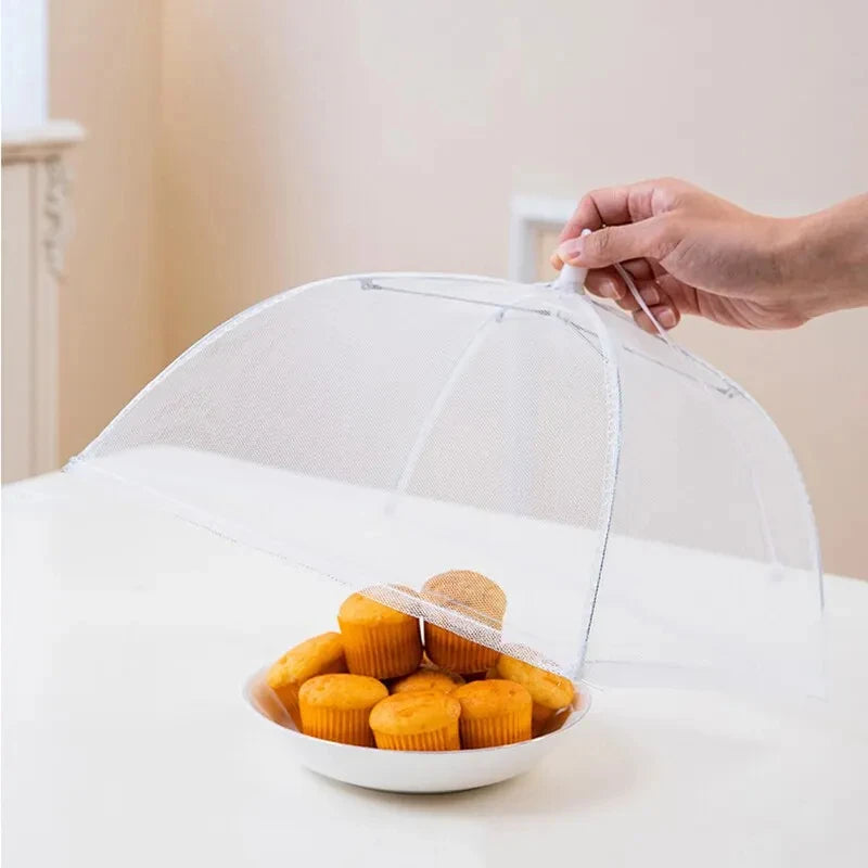 Foldable Food Mesh Cover - Washable Kitchen Table Tent (Protects Against Flies)