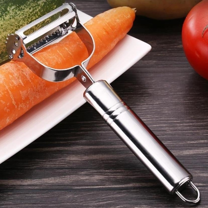Stainless Steel Vegetable Slicer - Professional Potato & Cucumber Cutter for Kitchen