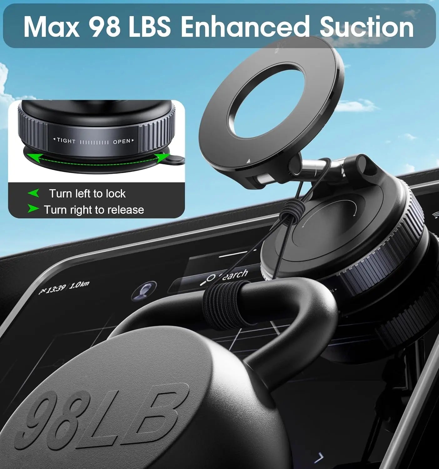 Premium 360° Car Dashboard Phone Holder