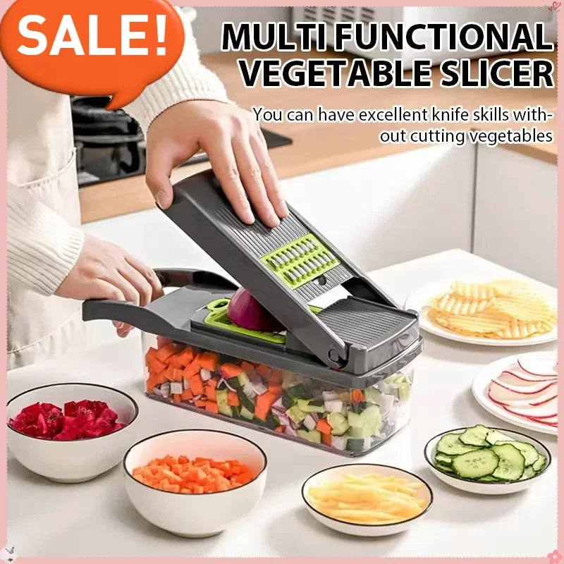 5-in-1 Multifunctional Vegetable Cutter & Chopper
