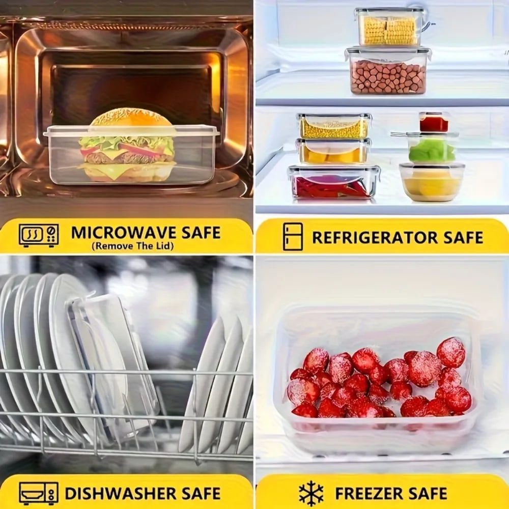 8-Piece Leak-Proof Airtight Food Storage Containers