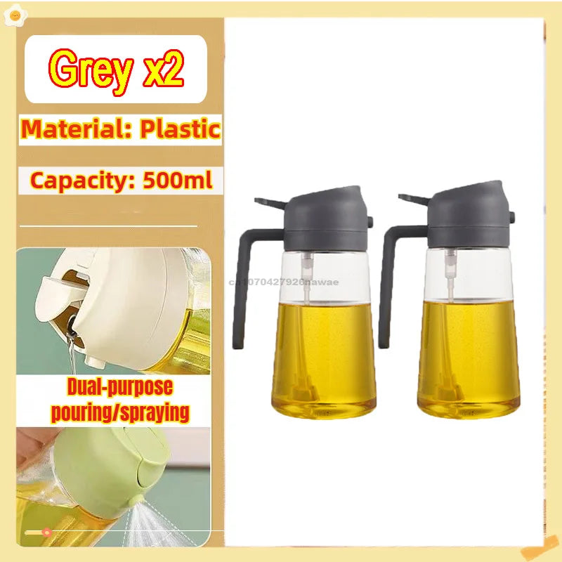 Leak-Proof Premium  2 in 1 & 3-in-1  Oil Spray Bottle