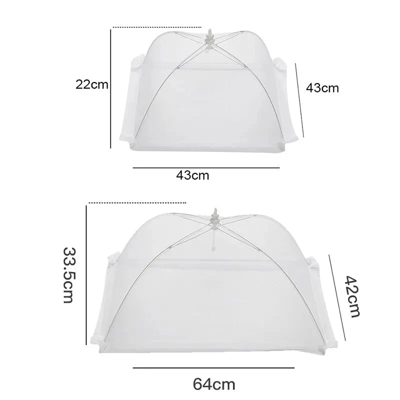 Foldable Food Mesh Cover - Washable Kitchen Table Tent (Protects Against Flies)