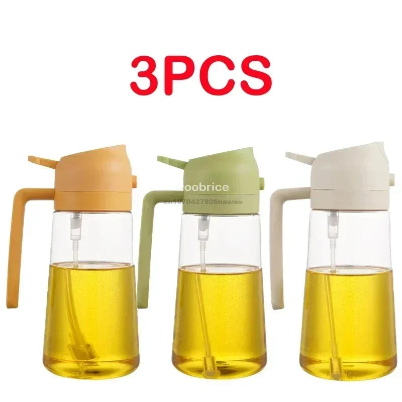 Leak-Proof Premium  2 in 1 & 3-in-1  Oil Spray Bottle