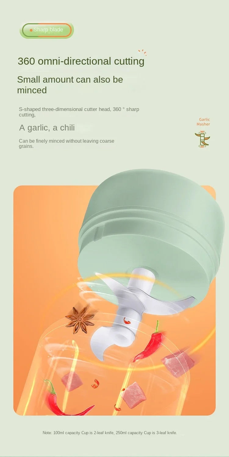 Wireless Smart Electric Garlic & Spice Chopper