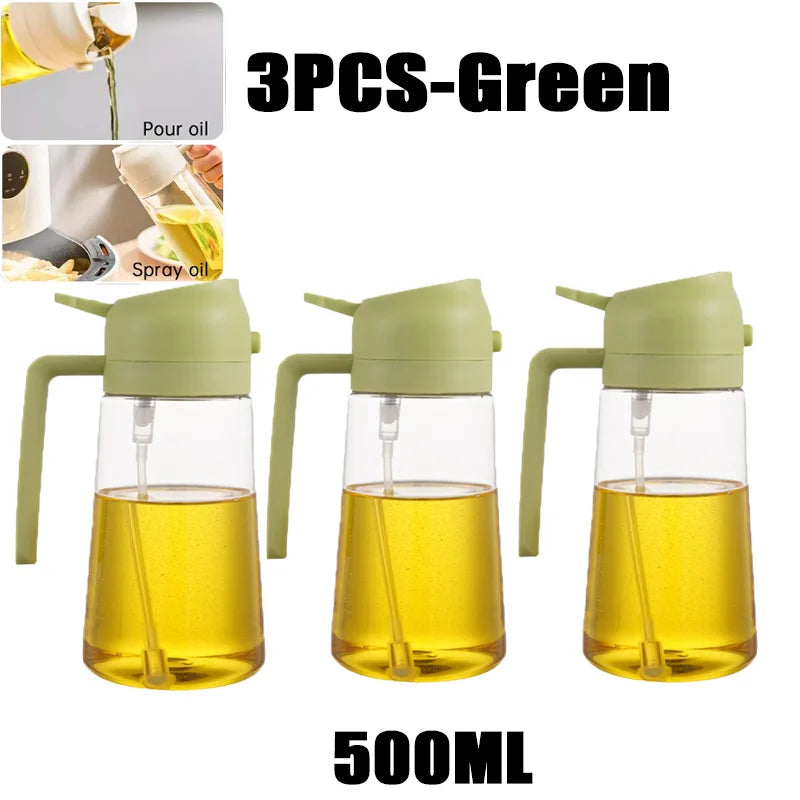 Premium Oil Spray Bottle - 200/300/500ml Leakproof Dispenser for BBQ & Cooking